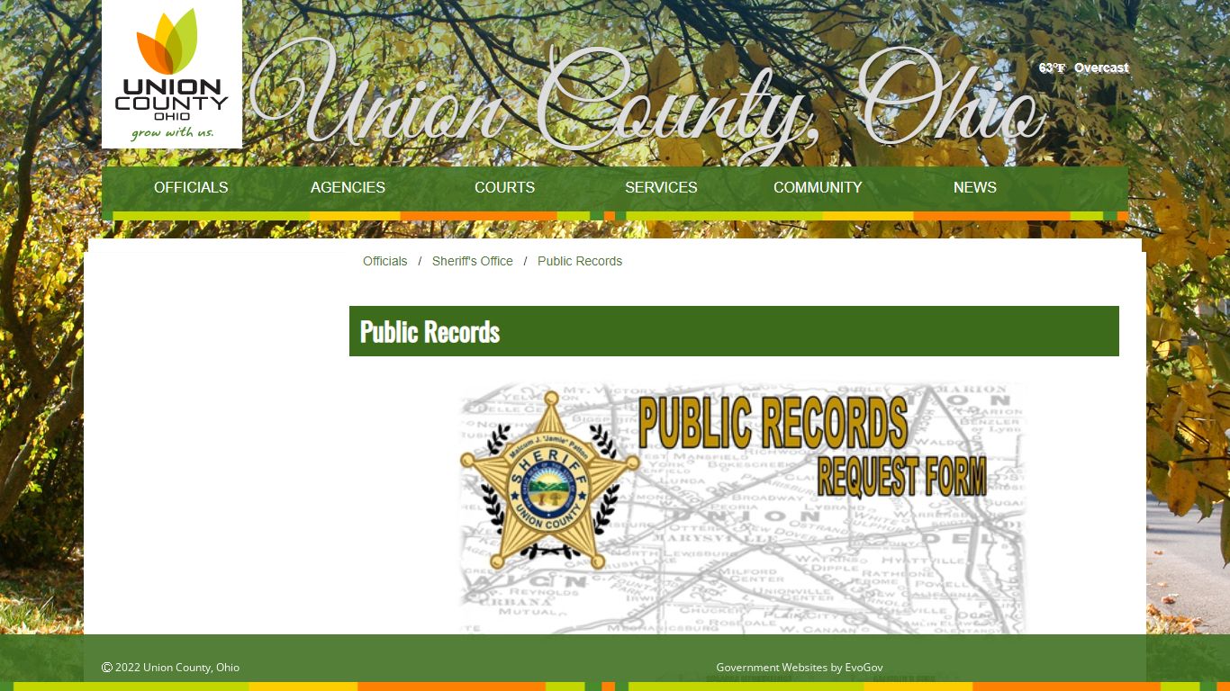 Public Records - Union County, Ohio